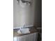 Bathroom featuring a vanity with undermount sink and modern light fixture at 507 Hillside Dr. N, North Myrtle Beach, SC 29582
