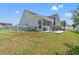 Backyard with fenced yard, screened in porch and patio set at 5107 Capulet Circle, Myrtle Beach, SC 29588