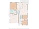Floorplan layout of the residence including the primary bedroom, kitchen, and living room at 5107 Capulet Circle, Myrtle Beach, SC 29588