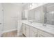 Bright bathroom with double sink vanity, modern fixtures, and ample storage space at 5485 Elba Way # 5485, Myrtle Beach, SC 29579