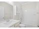 Clean bathroom with single vanity and bathtub and shower combination at 5485 Elba Way # 5485, Myrtle Beach, SC 29579