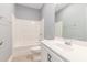 Bright bathroom featuring a tub and shower combination, toilet, and sink with a neutral wall color at 5581 Plantersville Pl., Myrtle Beach, SC 29579