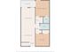 Detailed floor plan illustrating the layout of the property with eat-in kitchen and primary bedroom at 5601 N Ocean Blvd. # C-106, Myrtle Beach, SC 29577