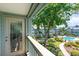 Beautiful view from the balcony showing the community pool and landscaping at 5905 S Kings Highway # 6302, Myrtle Beach, SC 29575