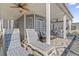 Comfortable exterior patio with lounge chairs, and a table with chairs for relaxing and enjoyment at 6001-T36 South Kings Hwy., Myrtle Beach, SC 29575