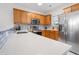 Bright kitchen with stainless steel appliances and white countertops at 6253 Catalina Dr. # 1533, North Myrtle Beach, SC 29582