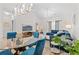 Open-concept living room with dining area and modern furniture at 6253 Catalina Dr. # 1533, North Myrtle Beach, SC 29582