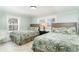 Charming bedroom with two twin beds and bright natural light from the two large windows at 668 S Waccamaw Dr., Murrells Inlet, SC 29576