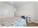 Bedroom with hardwood floors and study corner at 1421 Crested Iris Way, North Myrtle Beach, SC 29582