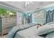 Spacious main bedroom features ensuite bathroom, a ceiling fan, and TV at 761 Drawbridge Dr., Conway, SC 29526