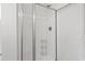 Modern walk-in shower with built-in shelves at 853 Derbyshire Ct., Conway, SC 29526