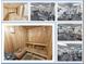 Collage showing a sauna, weight room, and fitness equipment in the community gym at 9650 Shore Dr. # 2007, Myrtle Beach, SC 29572