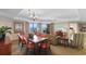 Elegant dining room with a large wooden table, perfect for gatherings at 9994 Beach Club Dr. # 2403, Myrtle Beach, SC 29572