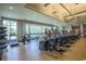 Well-equipped gym features cardio machines and treadmills with bright windows for natural light at 9994 Beach Club Dr. # 2403, Myrtle Beach, SC 29572