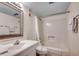 Bathroom with a shower and tub combination at 1012 N Waccamaw Dr. # 301, Garden City Beach, SC 29576