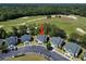 Aereal view of community of condos located on golf course with parking spaces at 1041 True Blue Dr. # 37A, Pawleys Island, SC 29585