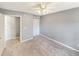 This spacious bedroom features carpet flooring, neutral walls, and includes a closet at 1041 True Blue Dr. # 37A, Pawleys Island, SC 29585