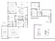 Detailed floor plan showcasing the layout of this home's main and upper levels at 1061 Edenton Dr., Calabash, NC 28467