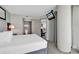 Modern main bedroom with bathroom access and ocean views at 107 S Ocean Blvd. # 1001, Myrtle Beach, SC 29577