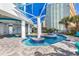 Enjoy this water feature with shallow water, covered seating, and a 3 foot depth at 107 S Ocean Blvd. # 1001, Myrtle Beach, SC 29577