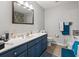 Modern bathroom features a vanity and tile floors and plenty of counter space at 1108 Blue Juniper Ct., Conway, SC 29527
