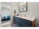 Contemporary bathroom featuring a vanity with storage and stylish decor at 1108 Blue Juniper Ct., Conway, SC 29527