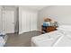 Bedroom with laminate floors, a closet, and neutral walls awaiting personal touches at 1108 Blue Juniper Ct., Conway, SC 29527