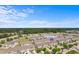 Aerial view of 1123 Fairway Lane with townhomes, trees, and green spaces at 1123 Fairway Ln. # 1123, Conway, SC 29526