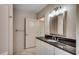 Bathroom with granite countertop and decorative mirror at 120 Triston Ct., Little River, SC 29566