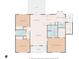 Detailed floor plan showcasing the layout of the home including bedrooms, bathrooms, and living spaces at 1505 Bramber Pl., Conway, SC 29527
