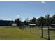 Scenic view of fenced pastures with multiple buildings in the distance at 151 Saddle Dr., Loris, SC 29569