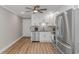 Spacious kitchen with stainless steel appliances, modern countertops, and ample storage at 191 Maison Dr. # B-323, Myrtle Beach, SC 29572