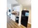 Functional kitchenette equipped with essential appliances and a vintage-style refrigerator at 201 N Ocean Blvd. # 2536, Myrtle Beach, SC 29572