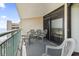 Spacious balcony with outdoor seating offers relaxing view at 205 74Th Ave. N # 1104, Myrtle Beach, SC 29572