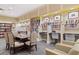 Community library offering a quiet space with bookshelves and desks for reading and studying at 2089 Suncrest Dr., Myrtle Beach, SC 29577