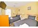 Comfortable bedroom showcasing two twin beds, a window, and simple yet stylish decor at 219 27Th Ave. N, North Myrtle Beach, SC 29582