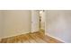 A bedroom showcasing hardwood floors and an open doorway leading to another room at 2206 Beck St., Georgetown, SC 29440