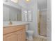 Bathroom vanity with toilet and walk in shower at 2312 Sweetwater Blvd. # 2312, Murrells Inlet, SC 29576