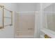 Bathroom features a walk-in shower with shower curtain at 2312 Sweetwater Blvd. # 2312, Murrells Inlet, SC 29576