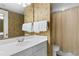 Clean bathroom showcasing a well-lit vanity and a shower with a curtain at 234 Westleton Dr. # 21-C, Myrtle Beach, SC 29572