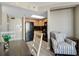 Galley style kitchen with stainless appliances and light wood cabinets at 2710 N Ocean Blvd. # 804, Myrtle Beach, SC 29577