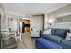 Comfortable living room with seating area, dining area and kitchen at 2710 N Ocean Blvd. # 804, Myrtle Beach, SC 29577