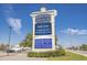 Barefoot Landing sign with a list of restaurants and retail locations at 4206 S Ocean Blvd., North Myrtle Beach, SC 29582