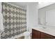 Bathroom with a shower/tub combination and a single sink vanity at 4246 Livorn Loop, Myrtle Beach, SC 29579