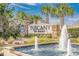 Stone entrance sign for Tuscany The Resort community with a fountain in the foreground at 4246 Livorn Loop, Myrtle Beach, SC 29579
