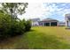 Large, well-maintained backyard providing ample space for outdoor activities and privacy at 428 Calhoun Falls Dr., Myrtle Beach, SC 29579