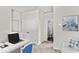 Bright loft space with closet and views into the bathroom, perfect for a home office at 432 Falling Leaf Loop, Myrtle Beach, SC 29588