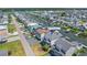 Aerial view of a waterfront neighborhood, with 48 Wilmington St having boat docks and water access at 48 Sw Wilmington St., Ocean Isle Beach, NC 28469