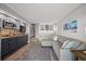 Cozy living area featuring wet bar and sofa seating at 4800 S Ocean Blvd. # 420, North Myrtle Beach, SC 29582