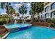 Enjoy the water features at the resort pool at 4800 S Ocean Blvd. # 420, North Myrtle Beach, SC 29582
